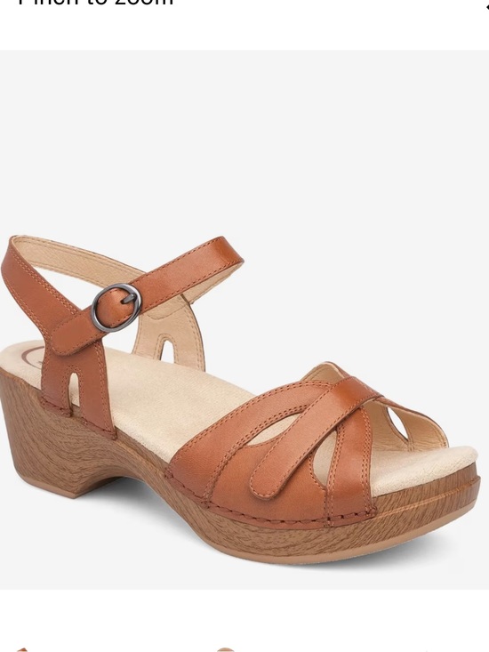 Dansko Shoes - Dansko Season Sandal in Camel Full Grain leather size 40